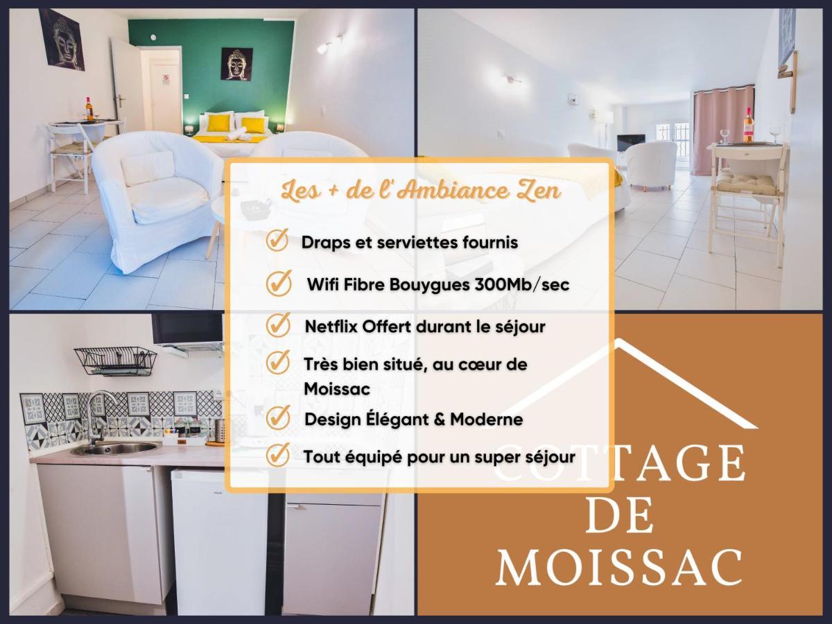 Apt T1 Cosy Et Ambiance Zen "Cottage De Moissac" المظهر الخارجي الصورة